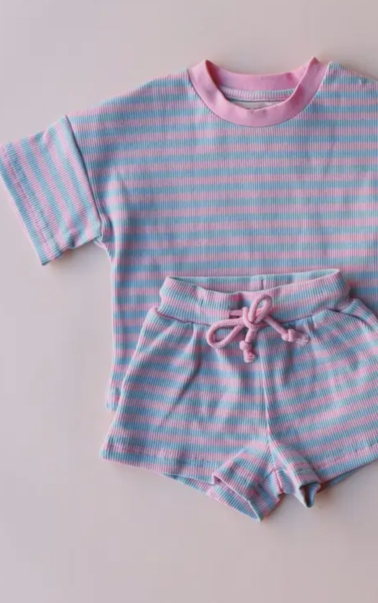 Infant Pink Stripe Set