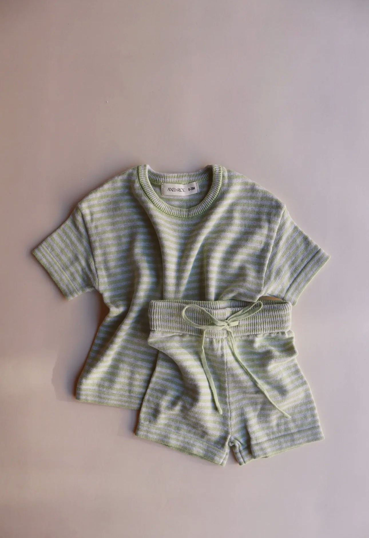 Infant Green Stripe Set