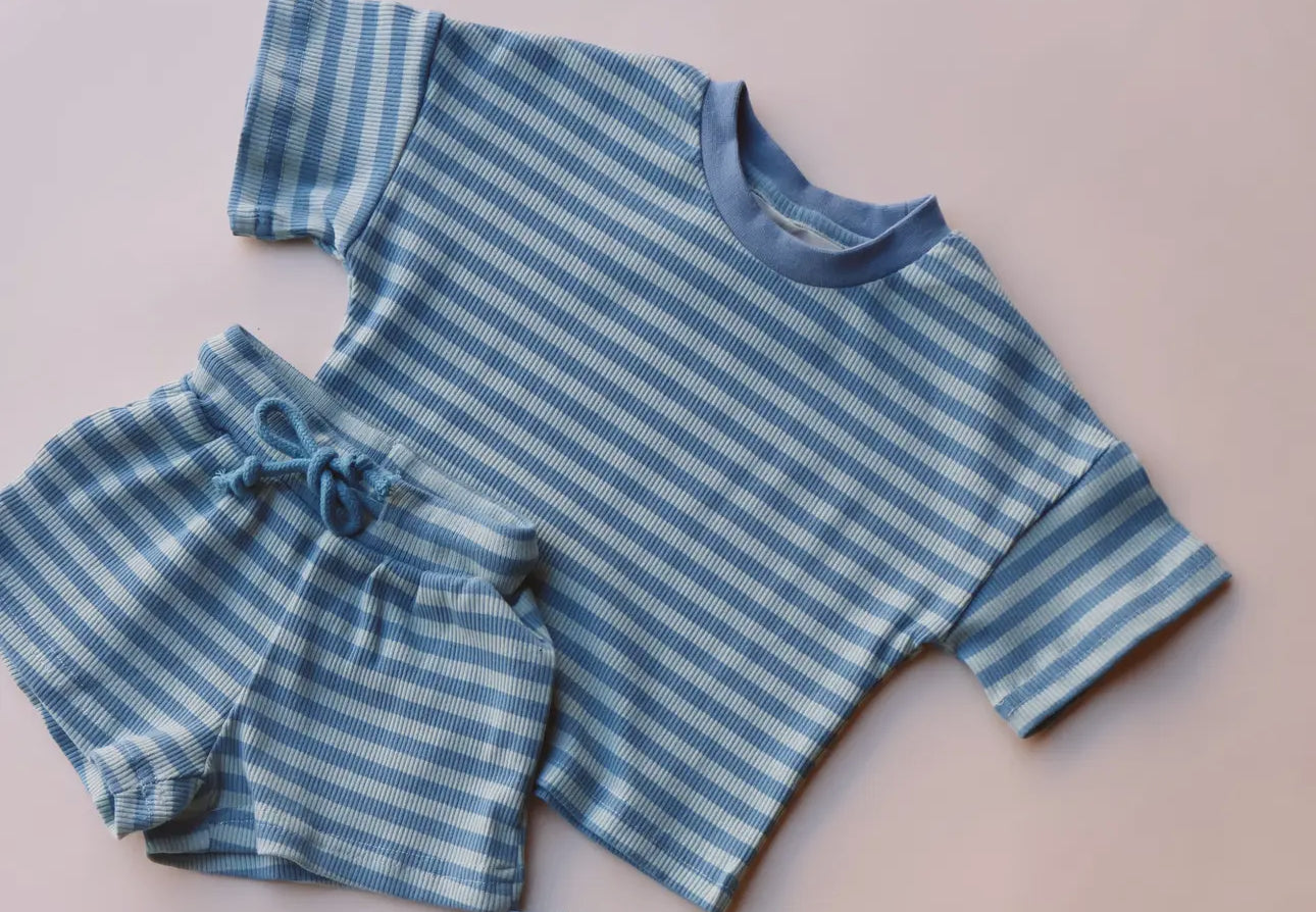 Infant Blue Stripe Set